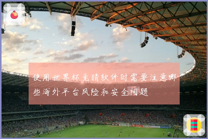使用世界杯竞猜软件时需要注意哪些海外平台风险和安全问题